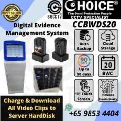 CHOICE CCTV DOCK STATION CCBWDS20 20-PORTS BODY-WORN CAMERA