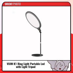 VIJIM K1 Ring Light Portable Led with Light Tripod