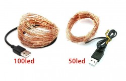 USB LED 10M FAIRY LIGHT COPPER WIRE WHITE LED