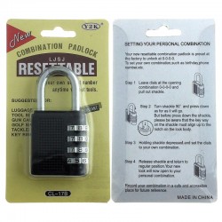 40MM RESETTABLE COMBINATION PADLOCK