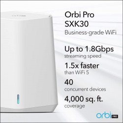 NETGEAR Orbi Pro WiFi 6 AX1800 Dual-Band Mesh WiFi System (S