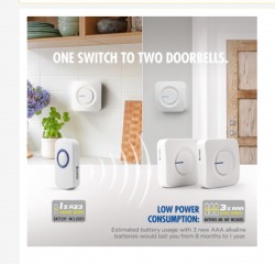 DAIYO DDB 50W-2 WIRELESS DIGITAL DOORBELL