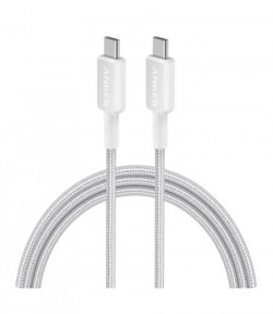 Anker 322 USB-C to USB-C Cable 3ft Braided White A81F5H21
