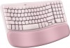 Logitech Wave Keys Ergo Wireless Keyboard - Rose 920-012514