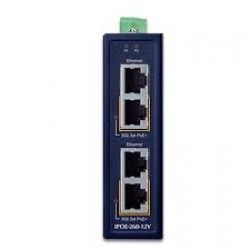 PLANET IPOE-260-12V Industrial 2-port 10/100/1000T 802.3at P