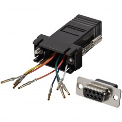 ATEN DB9MRJ45ADPTR DB9 Male to RJ45 Modular Adaptor (Raw Mat