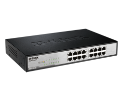 D-LINK DGS-1016C 16-Port Gigabit Unmanaged Switch (Metal, Ra