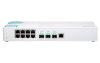 QNAP QSW-308-1C Eight 1GbE NBASE-T ports Three 10GbE SFP+ wi