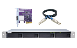 QNAP TL-R400S 4-bay 1U rackmount SATA JBOD expansion unit 