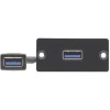 KRAMER W-2UC Wall plate insert -Dual port USB charger