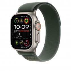 APPLE MXTP3FE/A 49mm Green Trail?Loop?-?M/L - Natural Titani