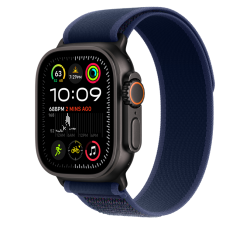 APPLE MYQ73FE/A 49mm Blue Trail?Loop?-?S/M - Black Titanium 