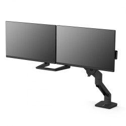 Ergotron 45-476-224 HX Desk Dual Monitor Arm, MBK
