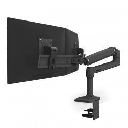 Ergotron 45-489-224 LX Desk Dual Direct Arm, Matte Black