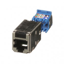 Panduit CJS6X88TGY Category 6A Shielded Mini-Com Module, 8 p