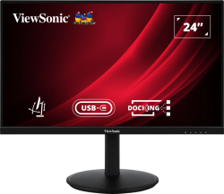 ViewSonic VG2409U-2 24" wide, type-c and Ethernet docking mo