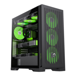 GameMax Leader 2 WH E-ATX  Black Chassis, 0.7mm Metal mesh f