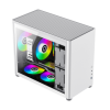 GameMax Spark Air WH M-ATX White Chassis Mesh Front Panel