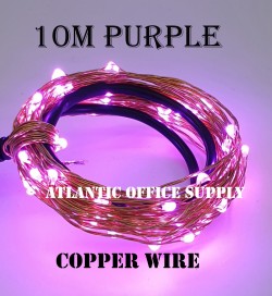 USB LED 10M FAIRY LIGHT COPPER WIRE PURPLE LED