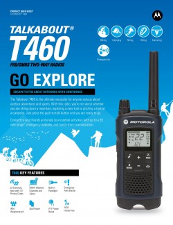 MOTOROLA T460MC IP54 56KM WALKIE TALKIE