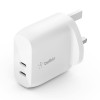 BELKIN Dual USB-C PD3.1 PPS Charger 60W WCB010myWH