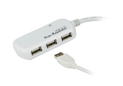 ATEN UE2120H 4-Port USB2.0 Extender Hub (12M), cascadable up