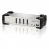 ATEN CS1734B 4-port USB KVMP. USB2.0 hub, 2x1.2m and 2x1.8m