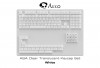 AK-6925758615778 AKKO Keycap - ASA Profile - Clear Transpare