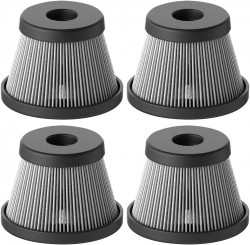 HOTO Replacement HEPA Filter (S) 4-Pack for compressed air c