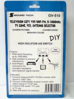 SOUNDTECH GV-510 CATV ANTENNA SELECTOR 5-1000MHZ