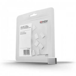LINDY TYPE C PORT BLOCKER (10 BLOCKERS)(WHITE)
