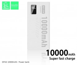 VDENMENV DP43 10000MAH 22.5W FAST CHARGE POWER BANK WHITE