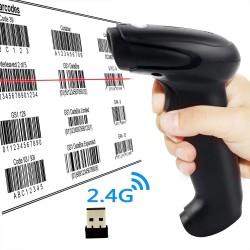 WIRELESS HANDHELD 1D 2D QR BARCODE SCANNER