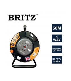 BRITZ HEAVY DUTY CABLE REEL 50M