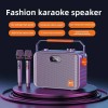 WIRELESS BLUETOOTH PORTABLE AMPLIFIER WITH 2 MICROPHONE