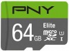 PNY Micro SD Elite U1 64GB P-SDUX64U185GW-GE