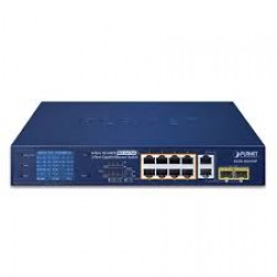 PLANET FGSD-1022VHP 8-Port 10/100TX 802.3at PoE + 2-Port Gig
