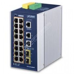 PLANET IGS-20160HPT IP30 DIN-rail Industrial L3 16-Port 10/1