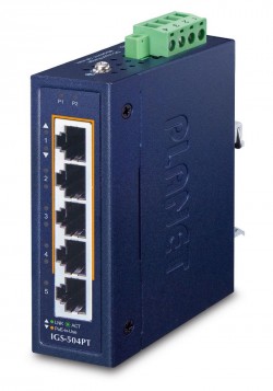 PLANET IGS-504PT IP30 Compact size 4-Port 10/100/1000T 802.3