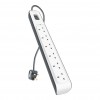 BELKIN 6 OUTLET 2M SURGE PROTECTION STRIP BSV603af2M-MY