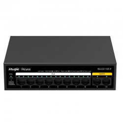 Ruijie Reyee Unmanaged Switch 10-Port 100Mbps, 8 of the port
