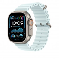 APPLE MXTF3FE/A 49mm Ice?Blue Ocean?Band - Natural Titanium 