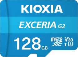 KIOXIA EXCERIA CL10 UHS-I U3 V30 4K A1 R100/W50 with adapter