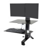 Ergotron 33-349-200 WorkFit-S, Dual Sit-Stand, Worksurface &