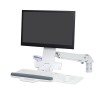 Ergotron 45-266-216 StyleView Sit-Stand Combo Arm, Bright Wh