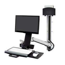 Ergotron 45-273-026 StyleView Sit-Stand Combo System, Polish