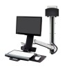 Ergotron 45-273-026 StyleView Sit-Stand Combo System, Polish