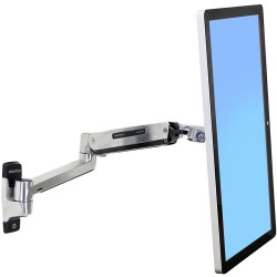 Ergotron 45-383-026 LX HD Sit-Stand Wall Mount LCD Arm, Poli