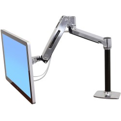 Ergotron 45-384-026 LX HD Sit-Stand Desk Mount LCD Arm, Poli