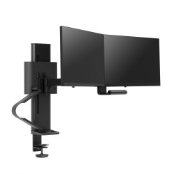 Ergotron 45-631-224 TRACE Dual Monitor Mount, Matte Black